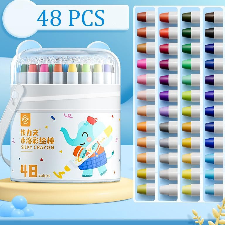 

KODE R62L Crayon Putar Washable 3648 Color Crayon For Kids Tidak Beracun yang Dapat Dicuci Pastel Minyak