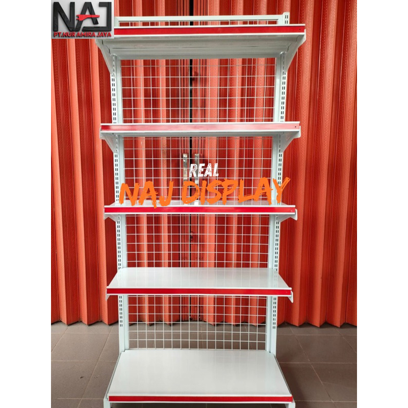 Rak Minimarket Single Star 5 Susun Rak Perlengkapan Toko Dan Minimarket