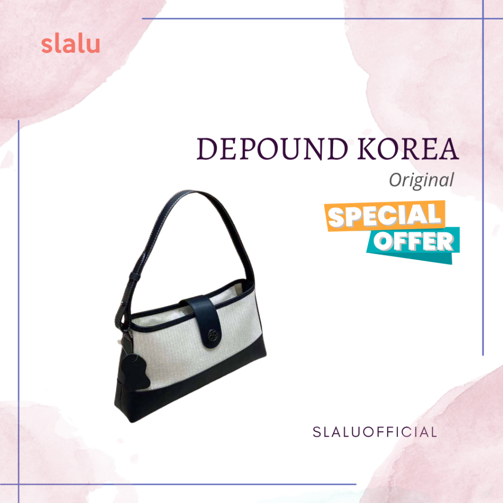 Tas Shoulder Bag Wanita Branded Kulit Asli Depound Korea