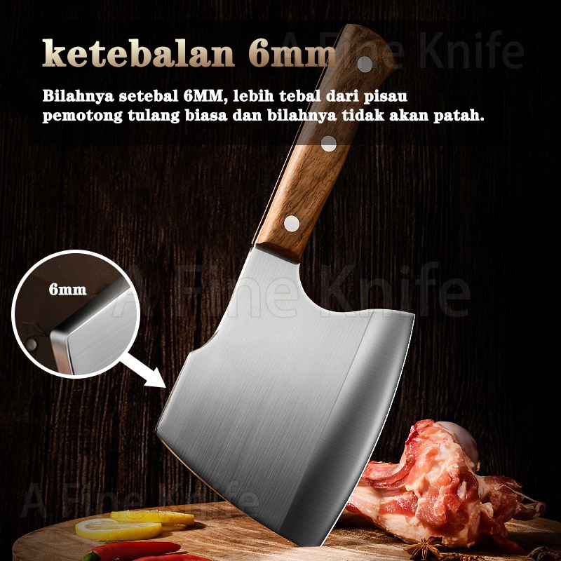Pisau Dapur Professional Super Tajam Chef Knife Golok Daging super tajam japanese jepang japan Bahan
