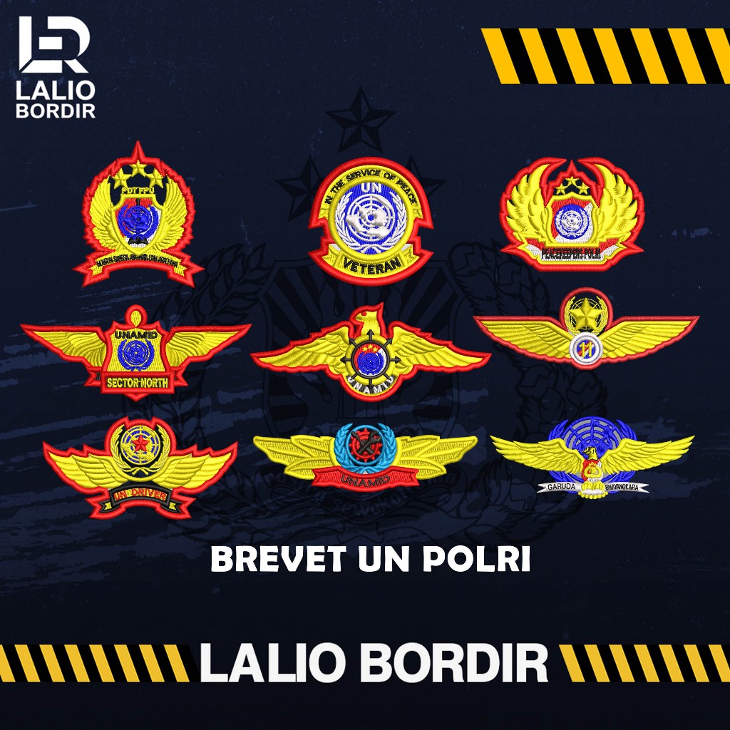 BREVET BORDIR UN UNAMID POLRI TIMBUL