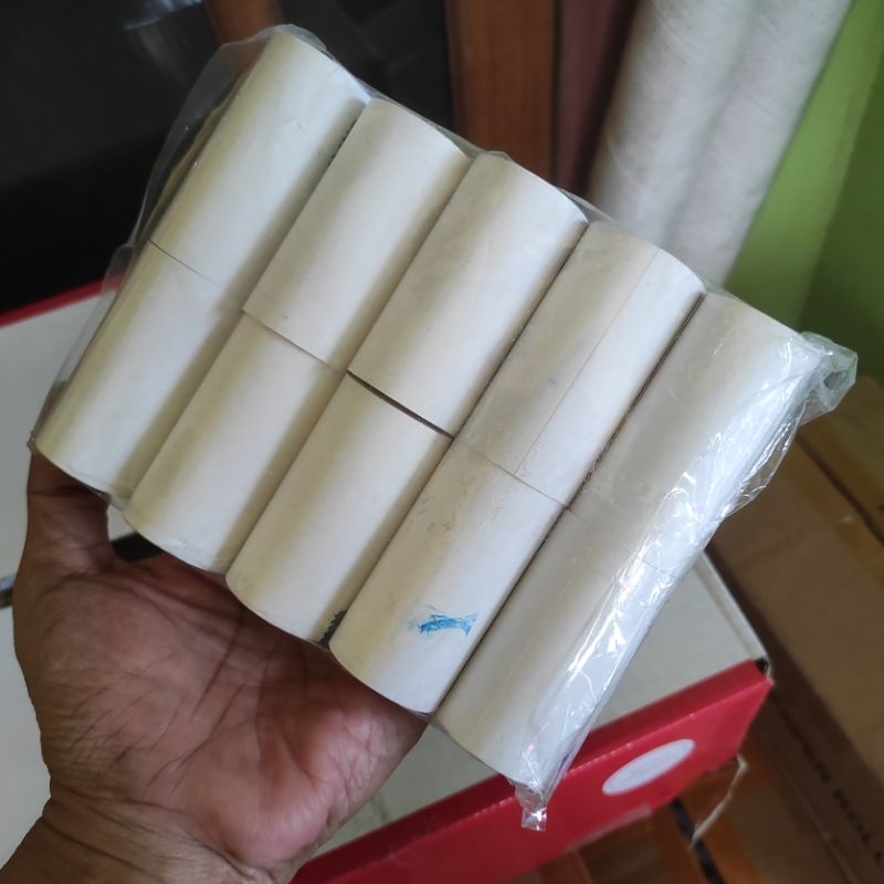 

Kertas Thermal Cetak BIRU 58x30 Paket 10 Roll