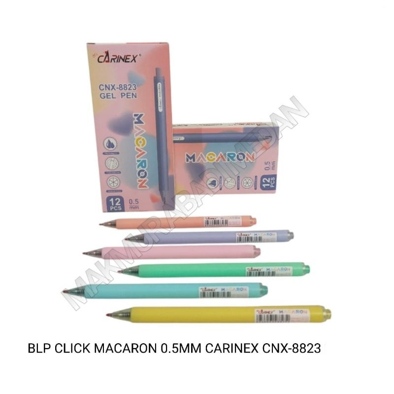 

(1Pcs) Pulpen Cair CARINEX Gel Pen 0.5mm CNX-8823 Pulpen Cetek Pen Gel Macaron
