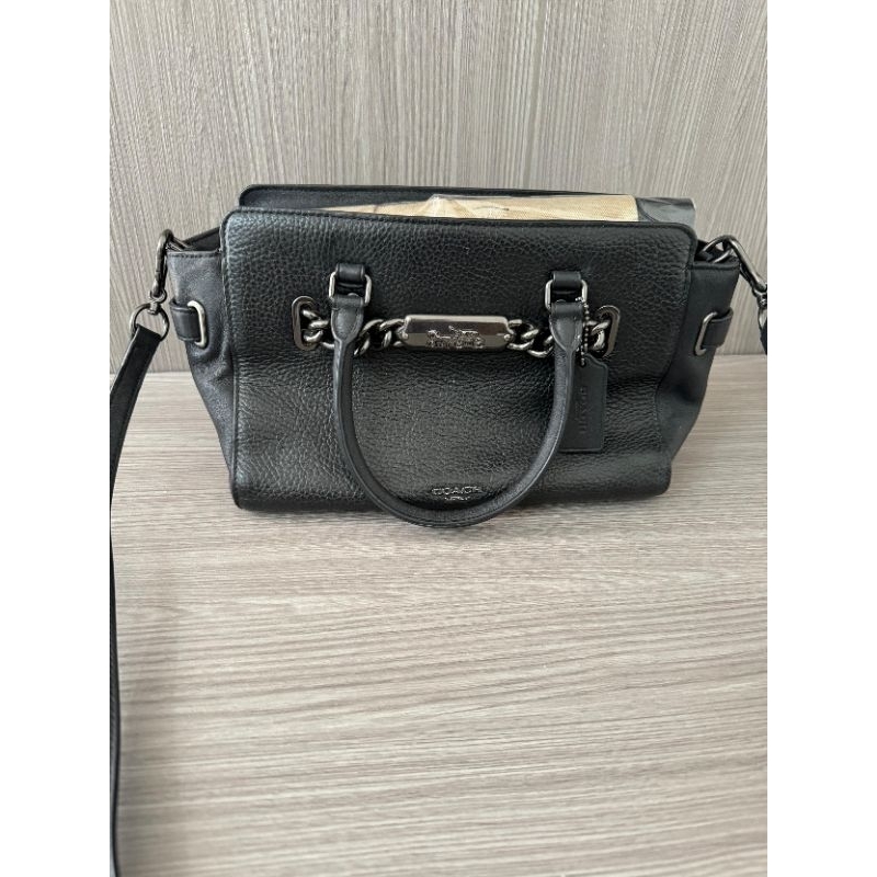 preloved  original ras coach mini sierra embosse black hitam good condition jarang pakai bekas