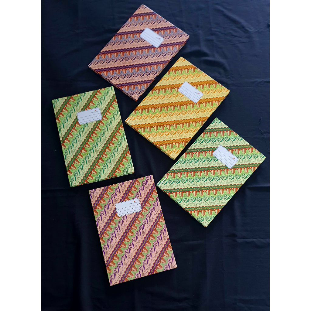 

Buku Tulis hard cover batik Folio dan Kwarto isi 100 lembar