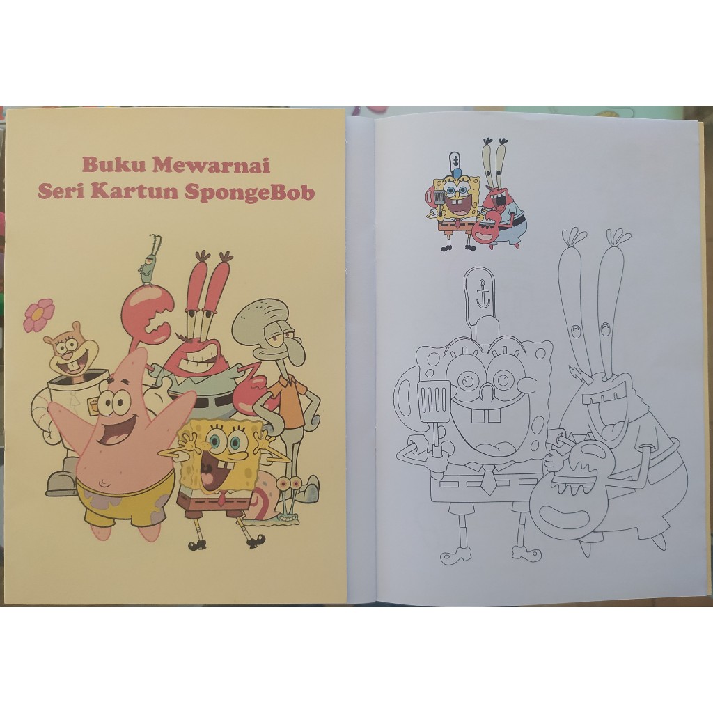 Buku Mewarnai Seri SpongeBob