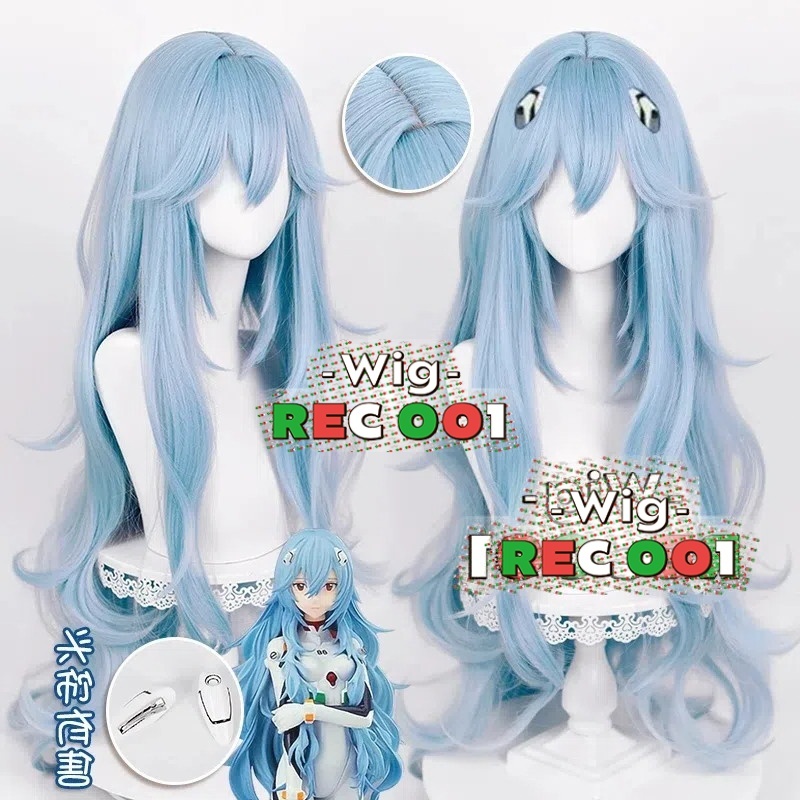 M- Wig Rei Ayanami Cosplay NEON GENESIS EVANGELION Orang Dewasa/Anak-Anak Dapat Menggunakanny