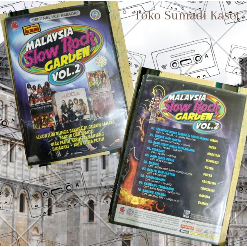 vcd Malaysia slow rock garden vol 2 produksi pelita utama