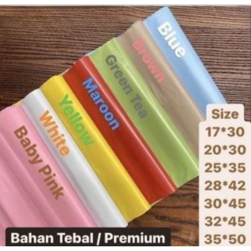 

28x42 100 lembar plastik polymailer Onlineshop bungkus premium tebal