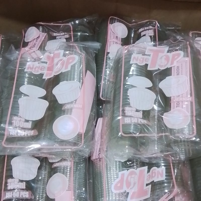 

Ngetop Cup Pudding + Tutup Uk 100ml Isi 50pcs
