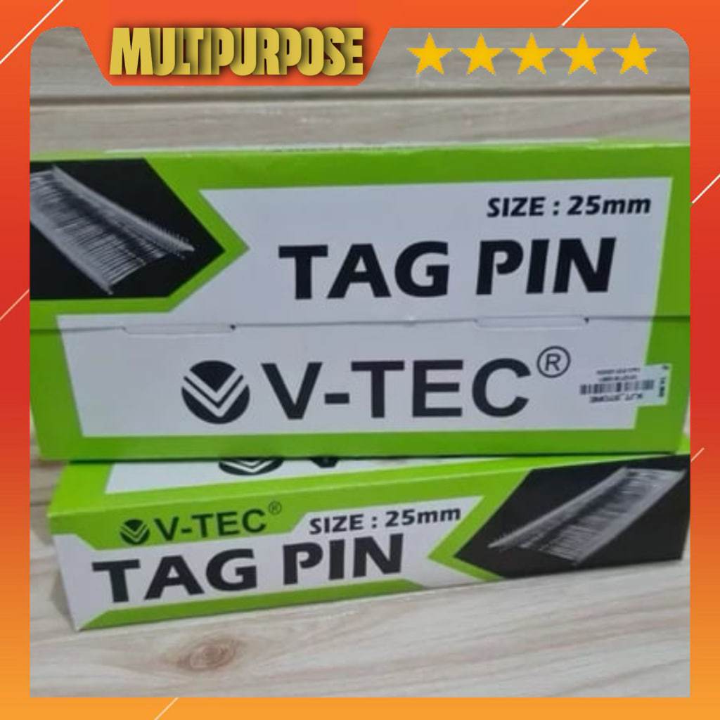 

Tag Pin / V-Tec Tag Pin 25mm 35mm (Refill Tag Tembakan Baju)