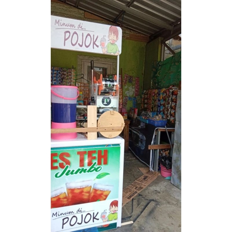 Booth portable bahan full plat besi kokoh bisa dilipat
