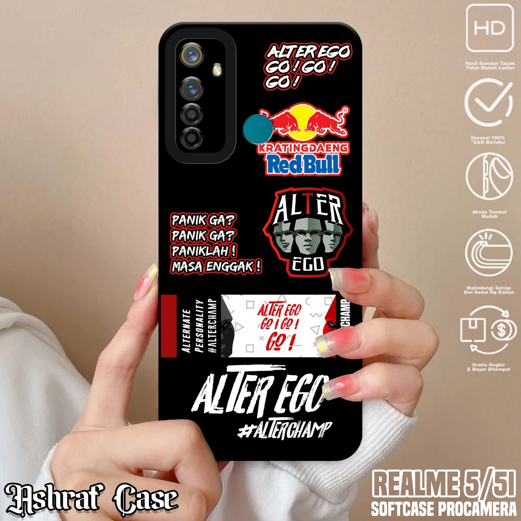 Case Realme 5 / Realme 5i - Casing Realme 5i / Realme 5 Motif ESPRT - Softcase Hp Realme 5i - Kondom