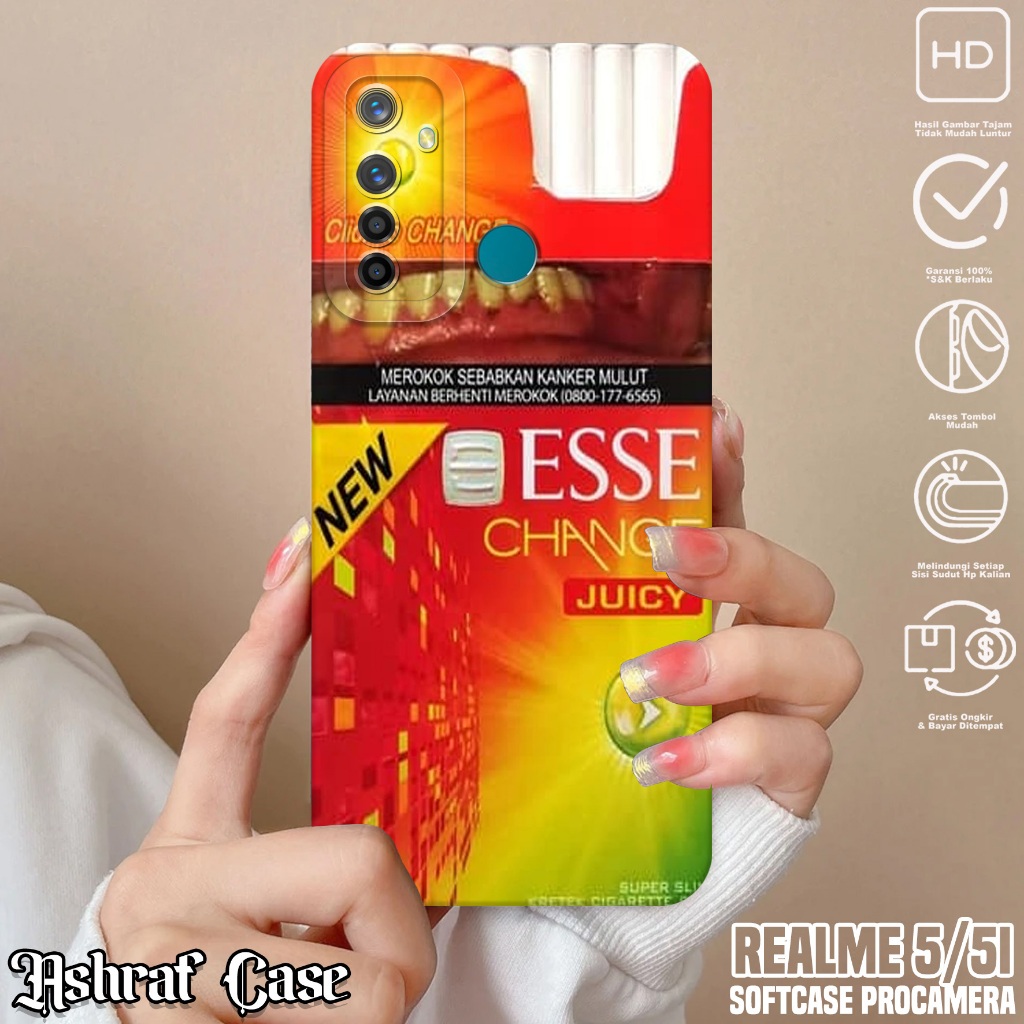 Case Realme 5 / Realme 5i - Casing Realme 5i / Realme 5 Motif ESS - Softcase Hp Realme 5i - Kondom H