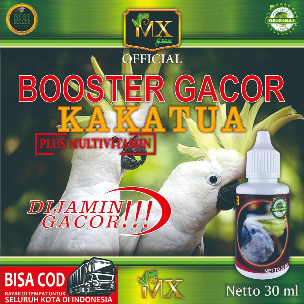 Booster Gacor Burung Kakatua / Vitamin Burung Kakatua