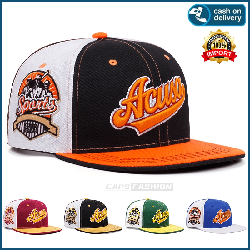 Topi Snapback Fashion distro pria Topi baseball bordir ACUSA hip-hop caps hat ukuran besar dapat dis