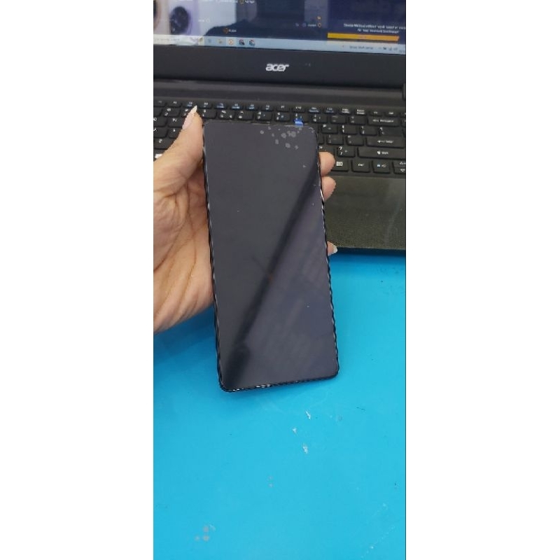 LCD PLUS FRAME SAMSUNG A71 ORIGINAL OLED FINGERPRINT ON