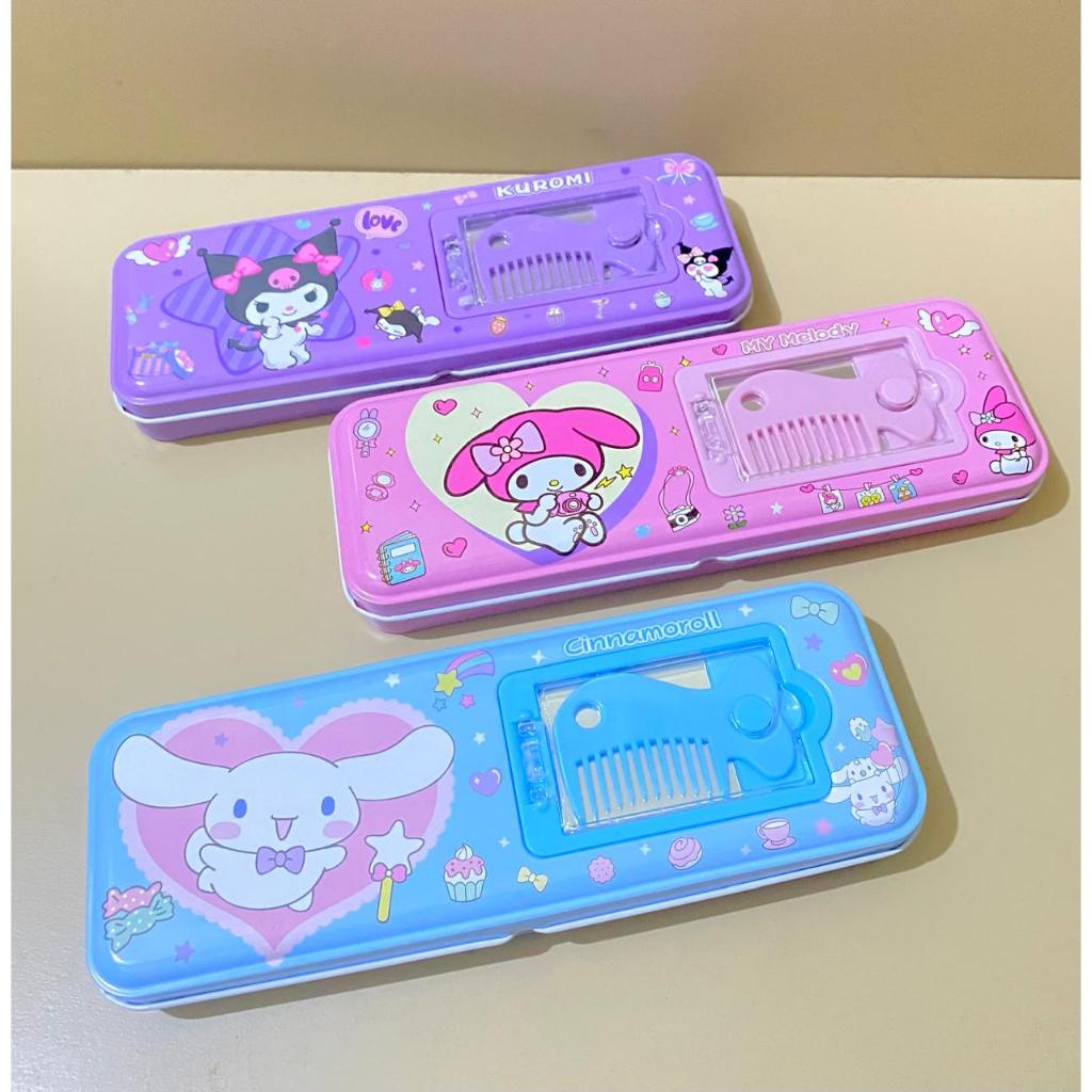 

Kotak Pensil FANCY Kaleng 2 Tingkat + SISIR Fancy