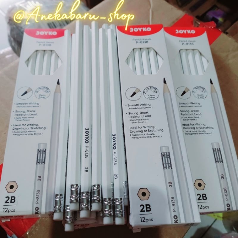 

Pensil 2B JOYKO P-8138 ( 1 PACK / 12 PCS )