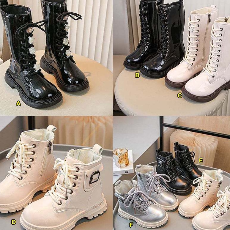 Bonus Sepatu Boot Anak Perempuan Korean HipHop Style