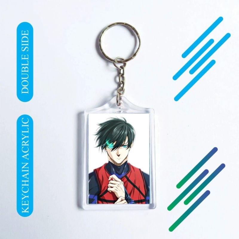 SIAP KIRIM Gantungan Kunci Keychain Blue Lock Rin Itoshi