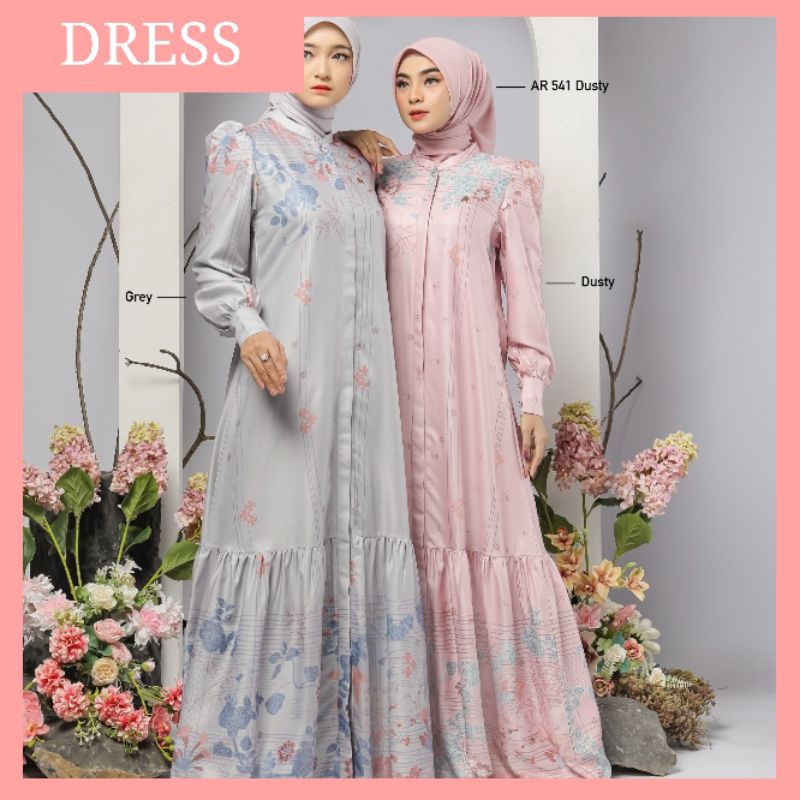 DRESS ARRAFI TERBARU || KATTIA DRESS SHAKILA MOTIF TERLARIS || DRESS AR RAFI ELEGANT LEBARAN WANITA 