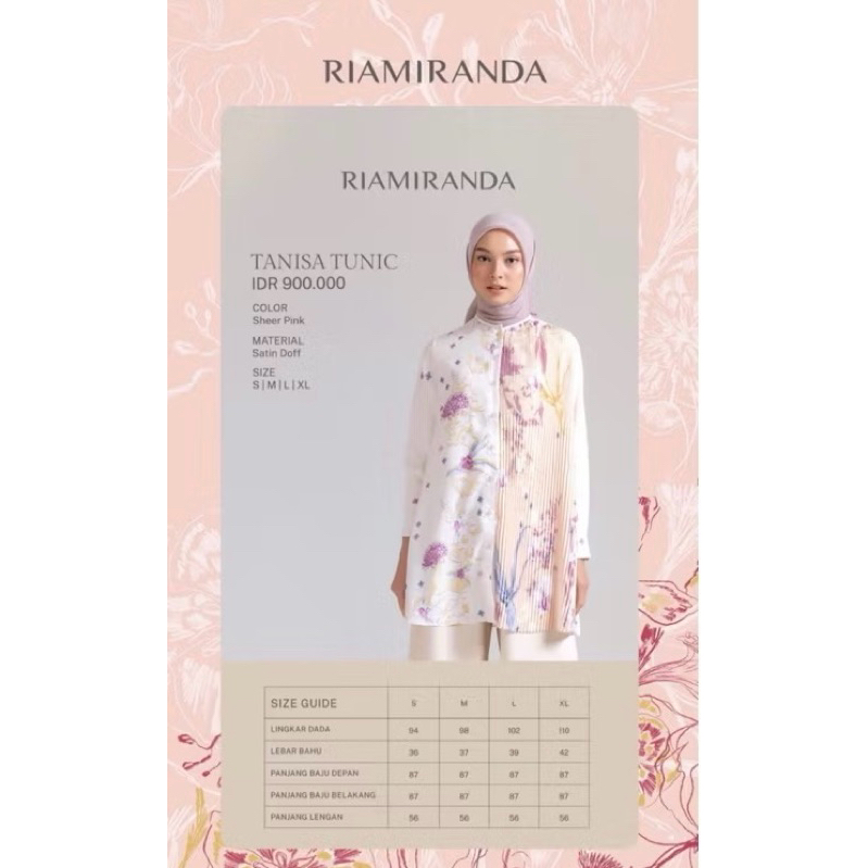 RIA MIRANDA DISKON AIMEE TANISA TOP DRESS CHARLENE TOP MUKENA SALE GEDE