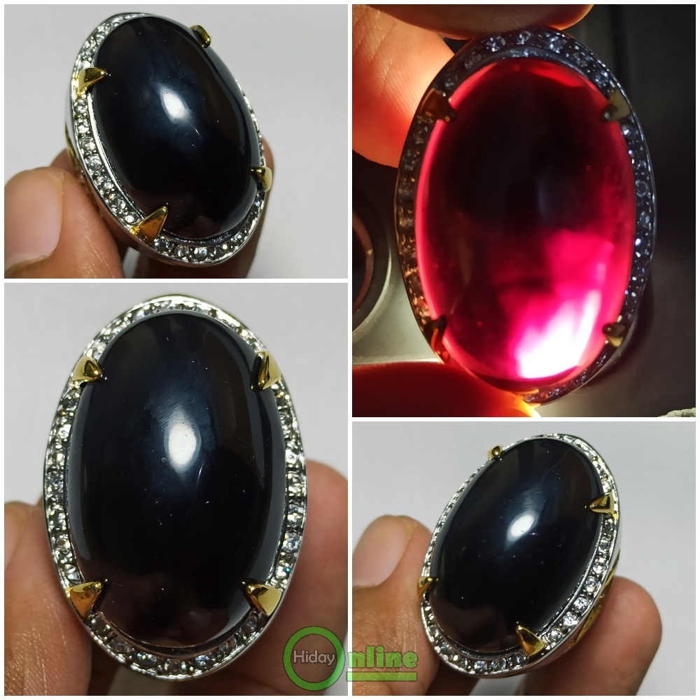 CINCIN AKIK KECUBUNG WULUNG TEMBUS UNGU JUMBO