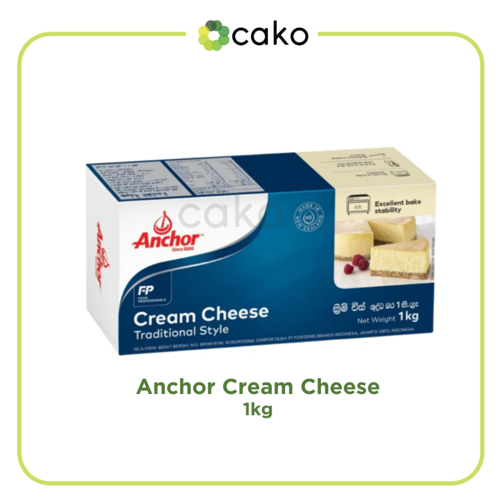 

Anchor Cream Cheese 1kg / Krim Keju / Khusus Pengiriman Instant, Sameday