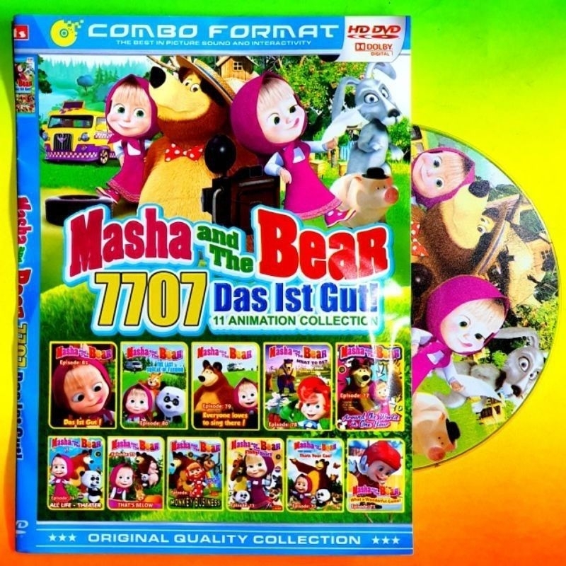 KASET DVD MASHA AND THE BEAR LENGKAP FULL BOX