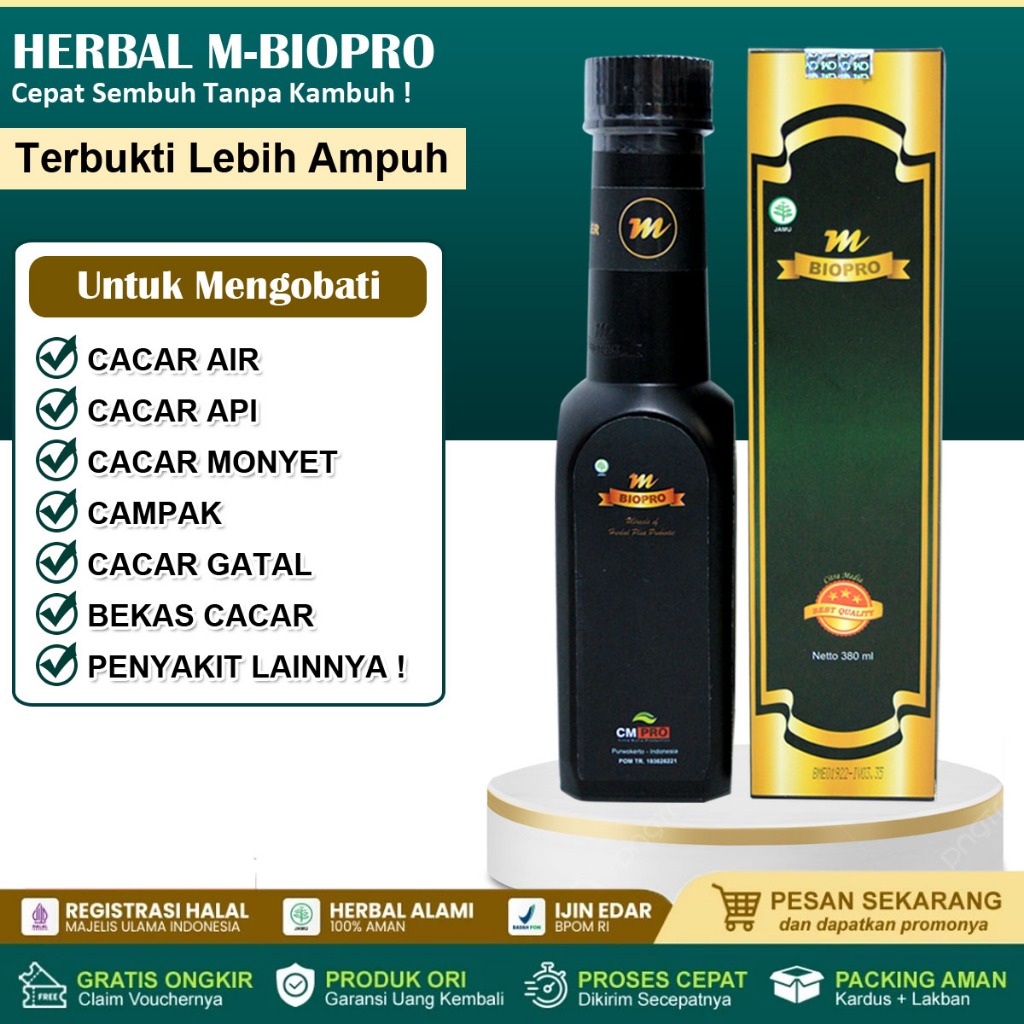 MBIOPRO Obat Herbal Cacar Air, Cacar Api, Cacar Monyet, Campak, Cacar Gatal, Penghilang Bekas Cacar,