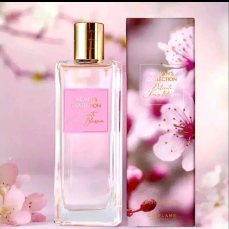 (BISACOD)WOMEN'S collection delicate chery blossome EUS THE TOILete parfum wanita oriflame tahan lam