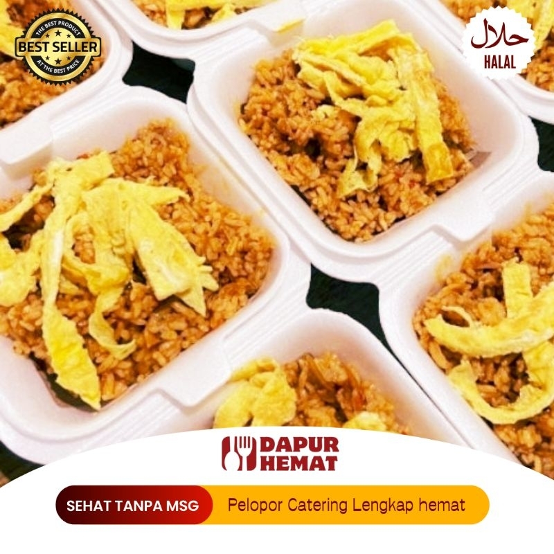 

Dapur Hemat - Paket Catering Nasi Goreng Telur Rawis Ekonomis Paling Murah Lezat/Nikmat/Halal
