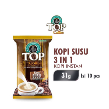 

TOP Coffee Kopi Susu Gula 3 in 1 Instan Sachet 10 x 31g