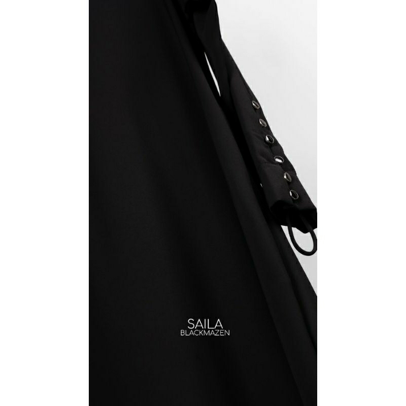 SAILA BLACK SIZE L BY ALJENNA MAZEN  (BACA CAPTION) DRESS ABAYA MAZEN SULTAN