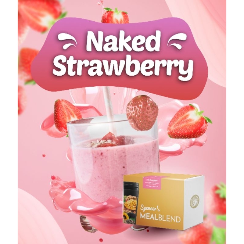 

NAKED STRAWBERRY Meal Blend Spencer's / Meal Replacement / Pengganti Makan