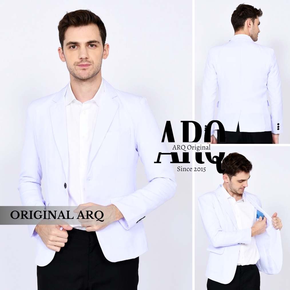 TERLARIS  JAS BLAZER PRIA FORMAL SLIMFIT GINAL KEREN GAYA KOREA MURAH BERKUALITAS JAS BLAZER PRIA WA