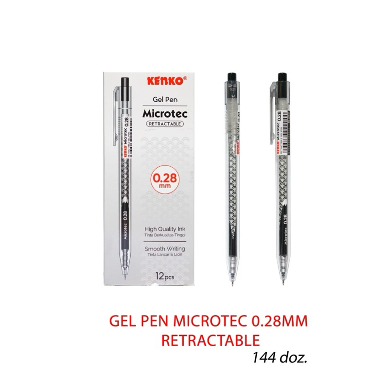 

Kenko Pen Microtec 0,28mm / 0,4mm Hitam (12pcs)