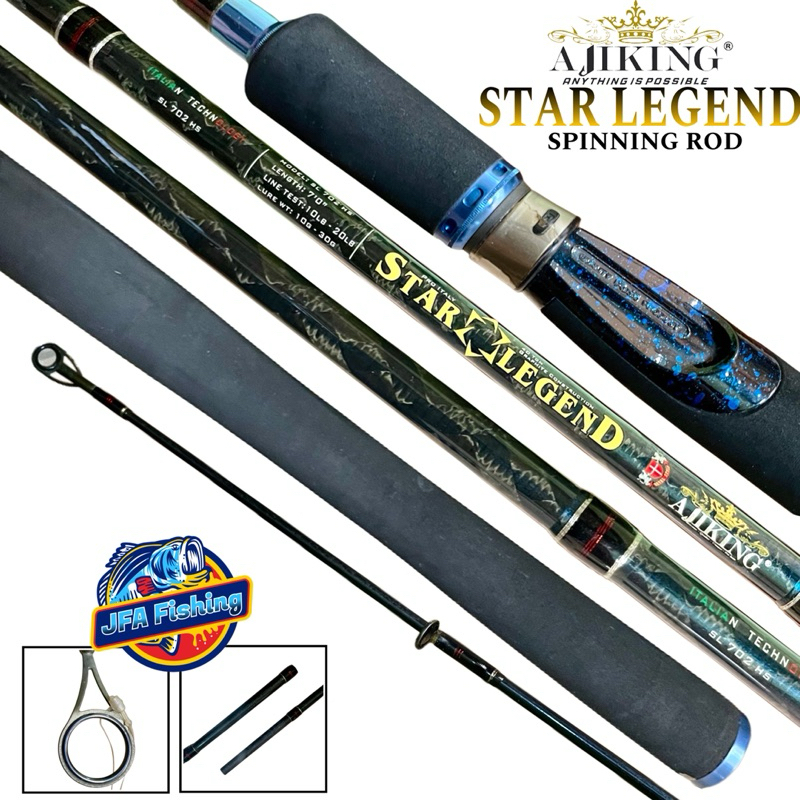 Joran Spinning Rod Ajiking STAR LEGEND 702 10-20Lb
