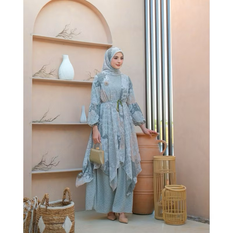 (Bisa Cod) FAUZANA SET PREMIUM // SET HIJAB TERBARU // SET HIJAB KEKINIAN // BAJU GIES // GAMIS KOND