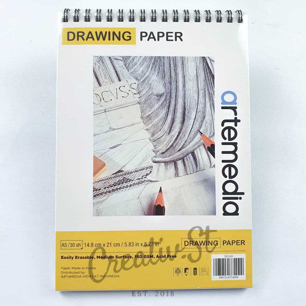 

Murah Terlaris ARTEMEDIA Drawing Book Sketch Book A5 3 Sheet Buku Sketsa Gambar Pensil Charcoal Arang 21 Cm X 15 Cm