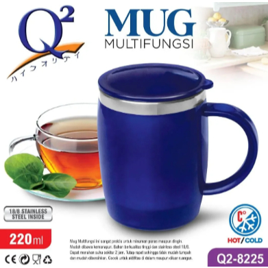 MUG MULTIFUNGSI HOT & COLD Q2-8255 220ML