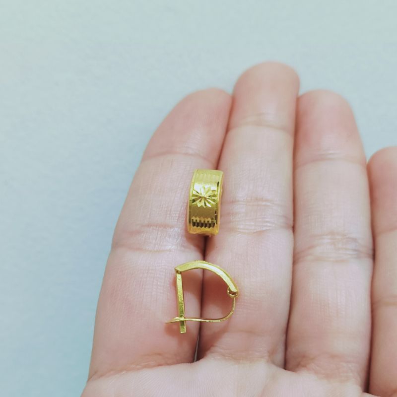 ANTING JEPIT UKIR PERAK LAPIS EMAS 24 K