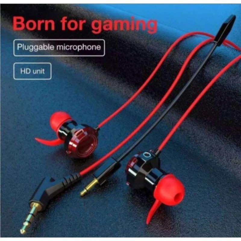 Headphone berkabel Headphone olahraga Headphone gaming in-ear Headphone stereo dengan mikrofon