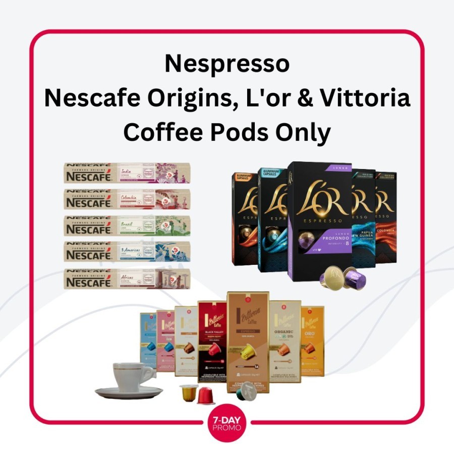 

Nespresso Lor Vittoria Nescafe Kapsul pods coffee kopi Only