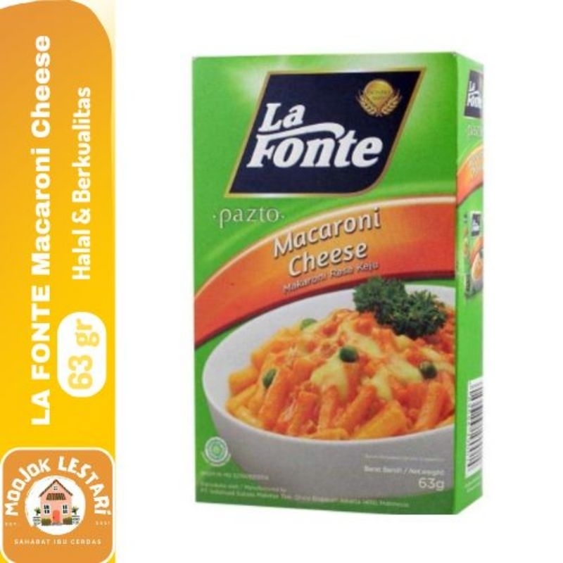 

MOOJOK-La Fonte Macaroni with Cheese 63gr Makaroni Keju Mac and Cheese Creamy Enak