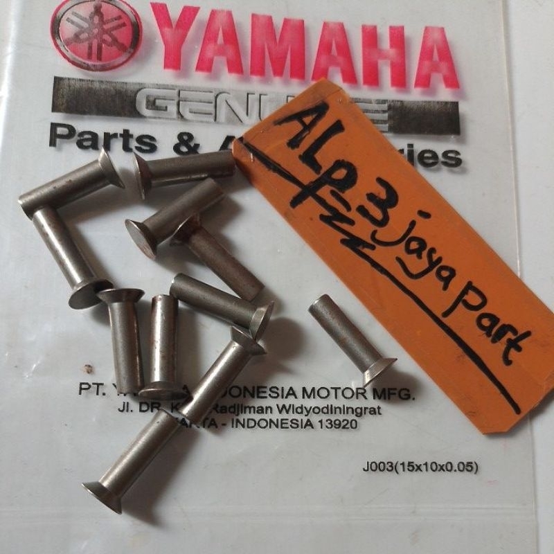 pen pin paku keling karet kopling Yamaha Vega Jupiter lama rx king