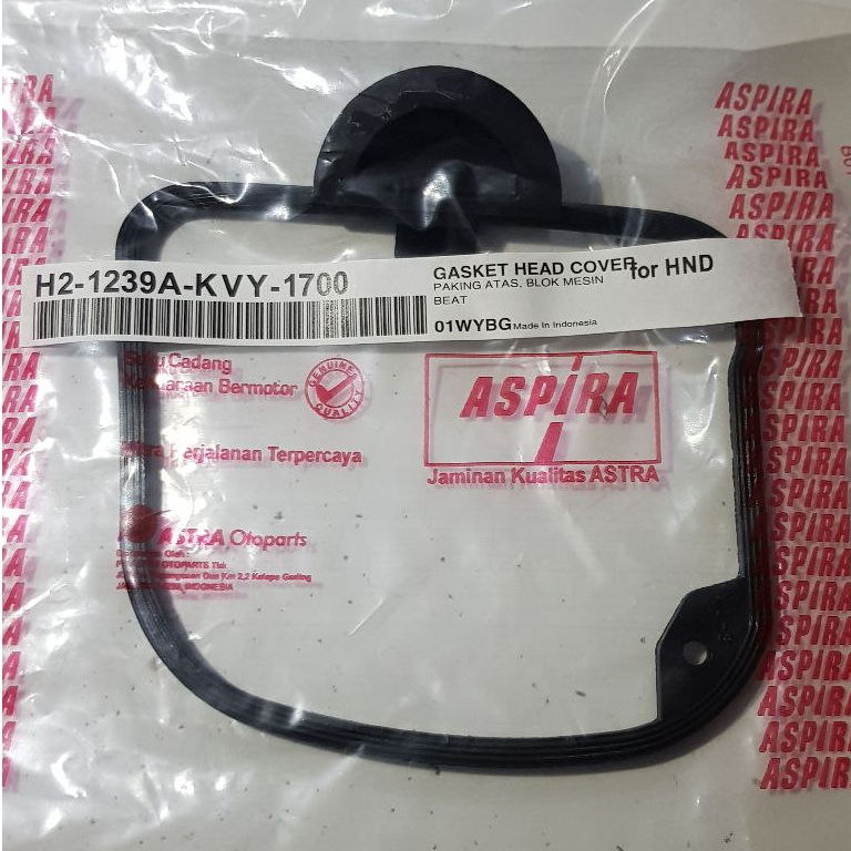 Gasket Karet Oring Head Cover Oring Cop ASPIRA Beat Karburator H2 1239A KVY 1700 12391 KVY 1700
