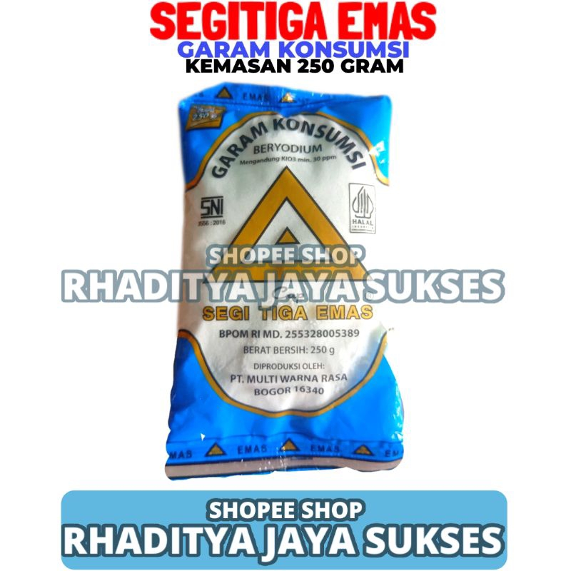 

Segitiga Emas Garam Dapur/Konsumsi 250g