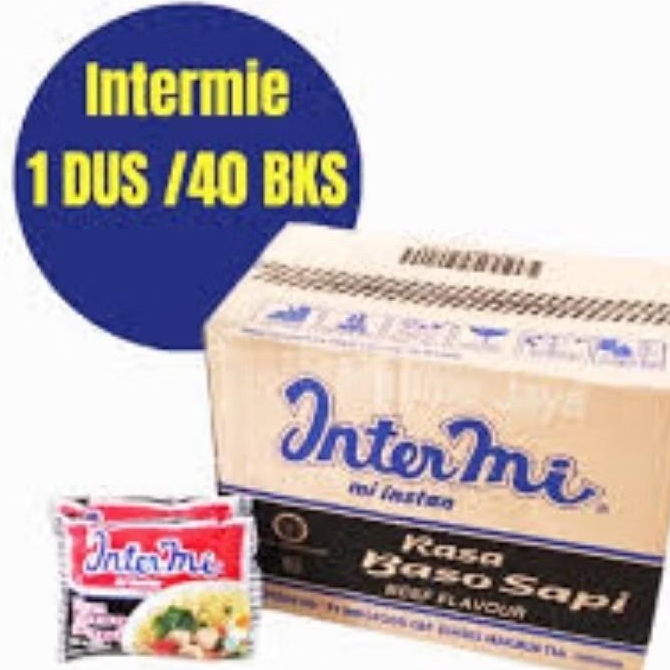 

INTERMI MIE INSTANT 55g 1 karton isi 40 baso sapi